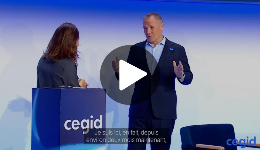 Christian Pedersen, 1ère montée sur scène du CEO de Cegid